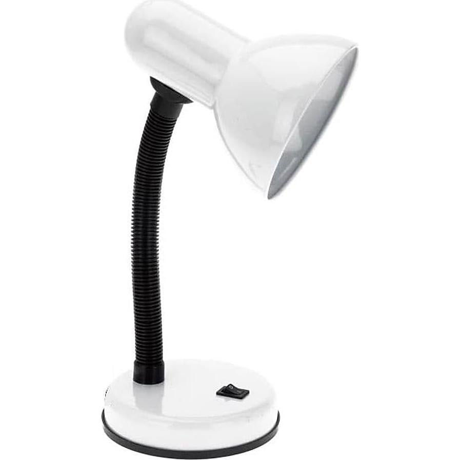 Lámpara de Escritorio Simple Designs LD1003-WHT Blanca con Cuello Flexible