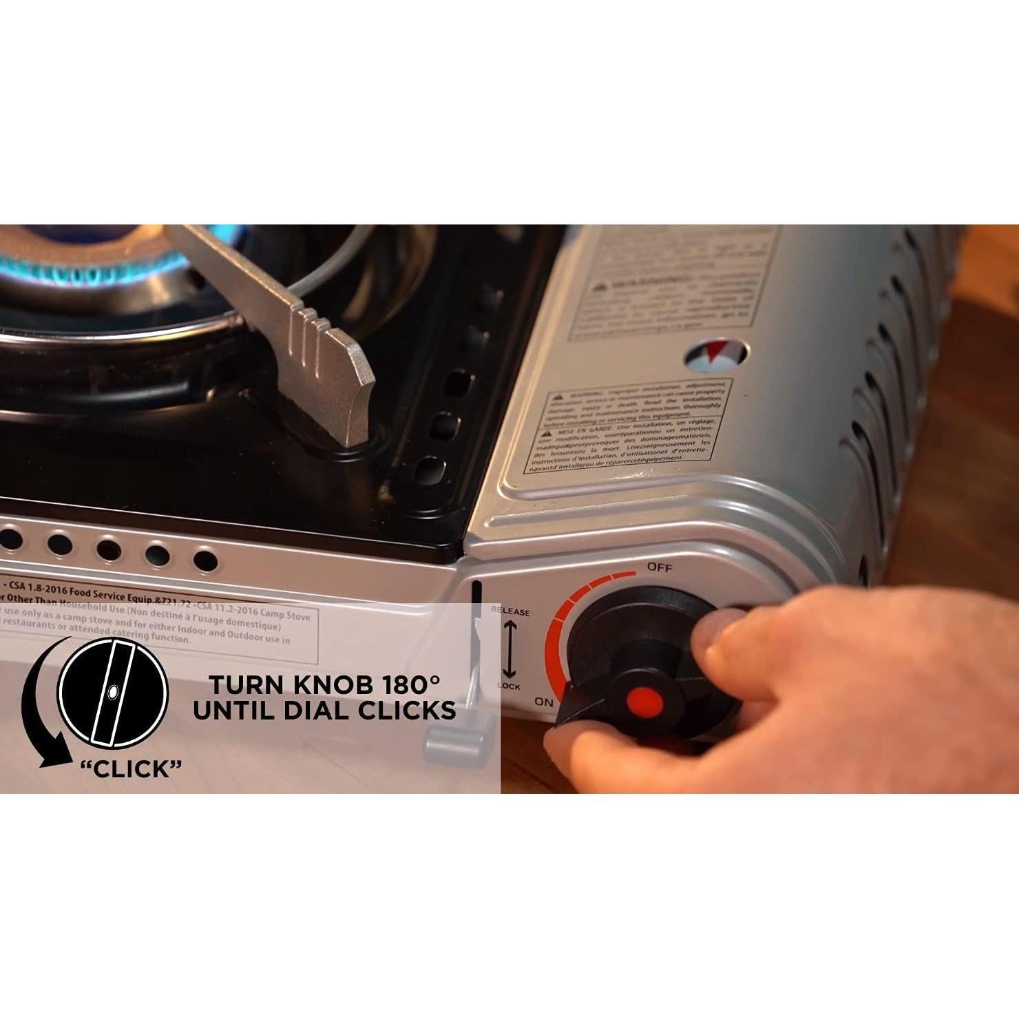 Estufa de Camping Chef Master 15,000 BTU Portátil