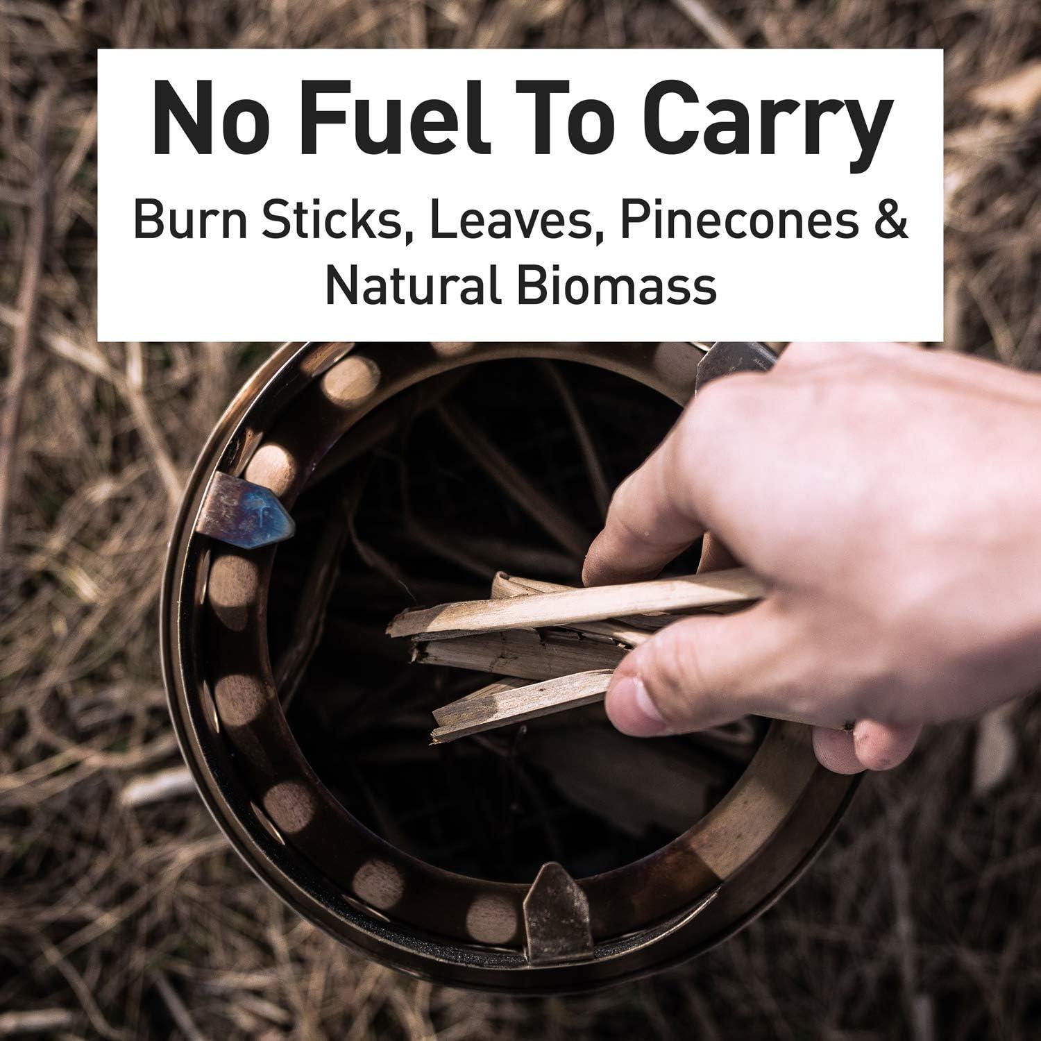 Estufa de Camping Solo Stove Titan Acero Inoxidable 0.47 kg