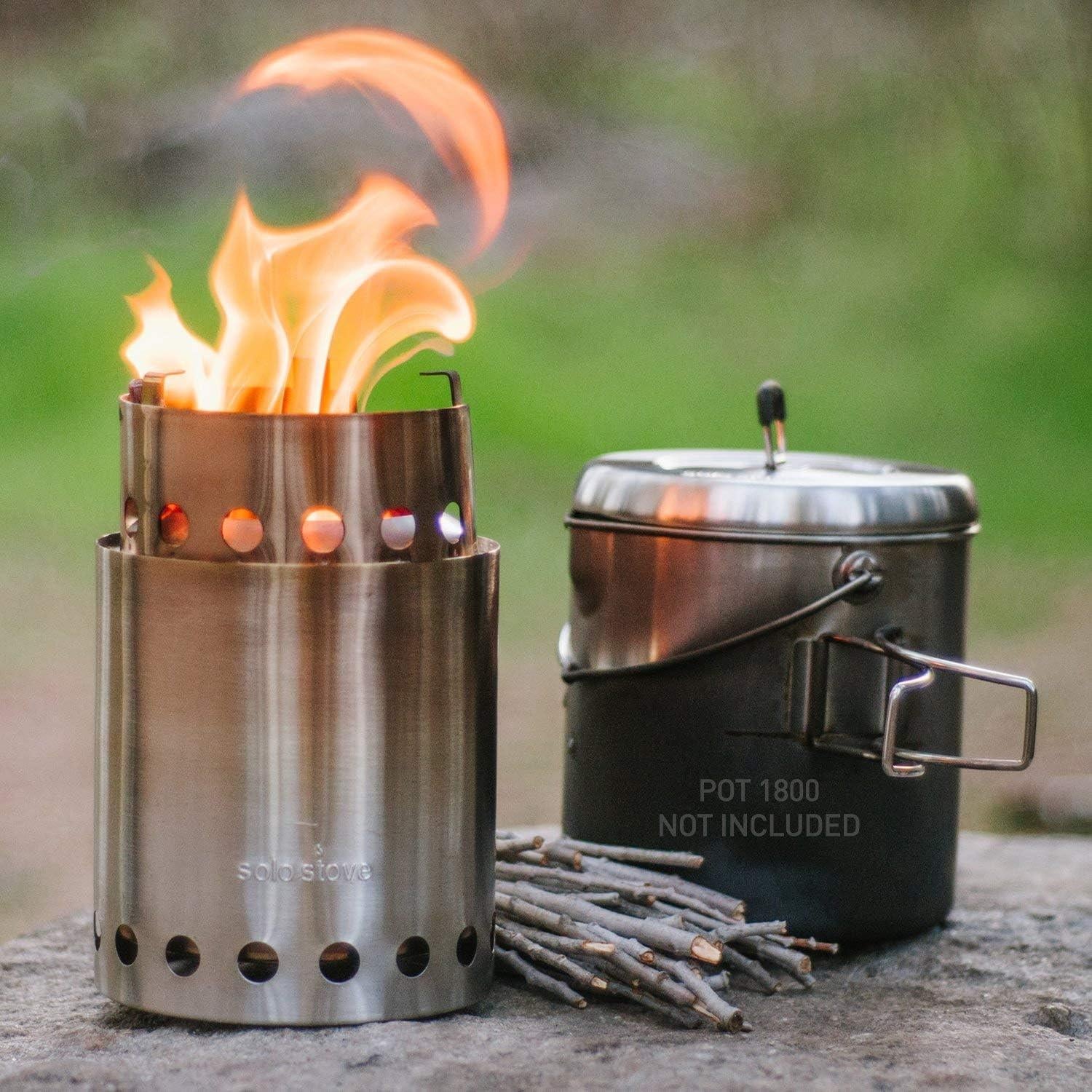 Estufa de Camping Solo Stove Titan Acero Inoxidable 0.47 kg