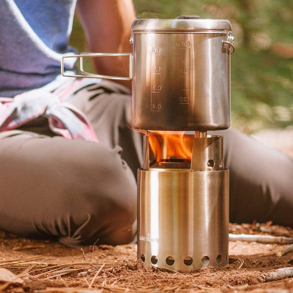 Estufa de Camping Solo Stove Titan Acero Inoxidable 0.47 kg