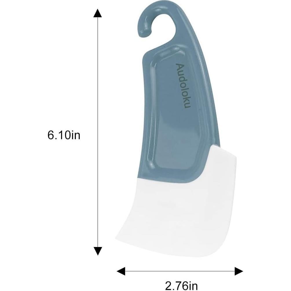 Raspador de Silicona Antiadherente Audoloku 2 Pcs Verde y Gris