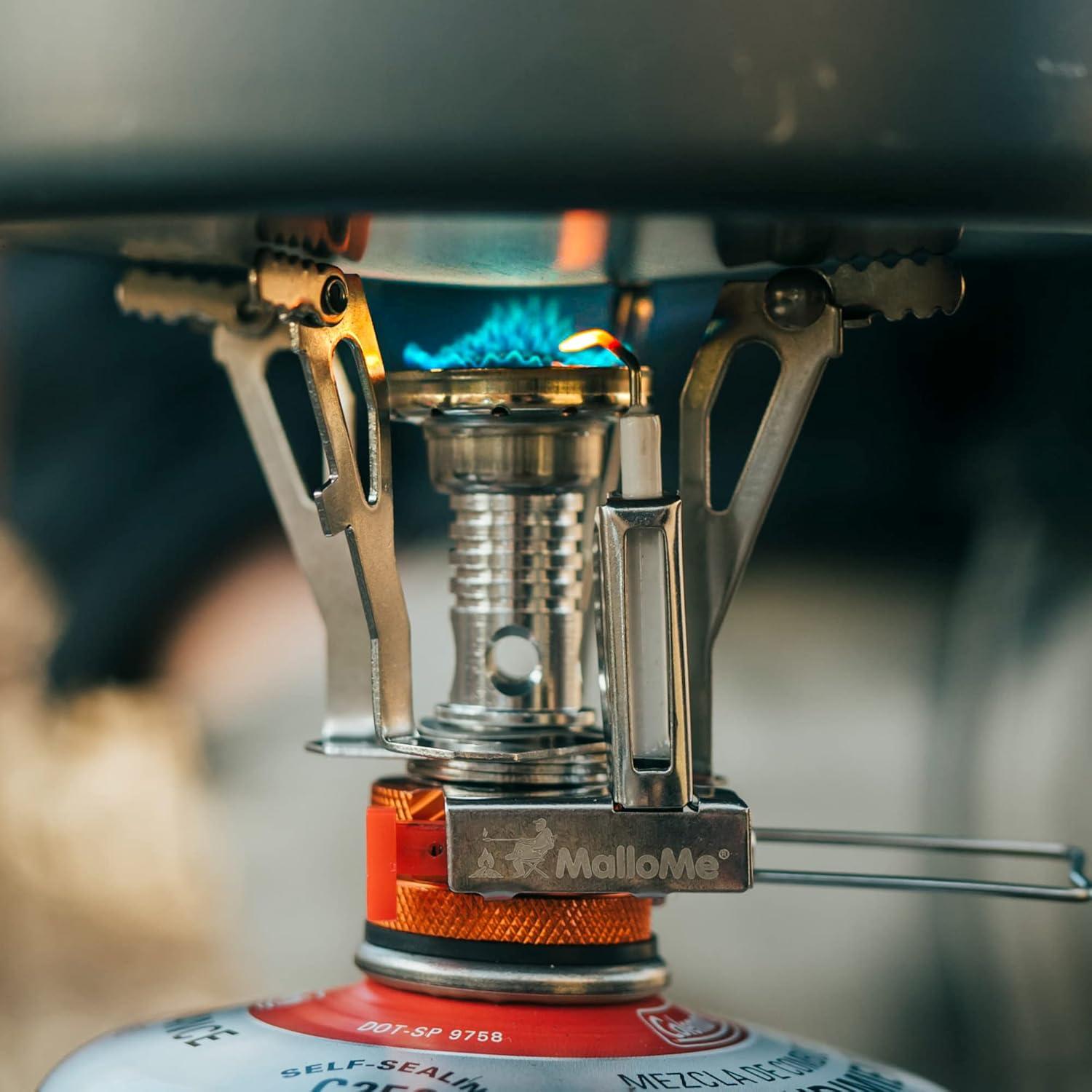 Estufa de Camping MalloMe - Portátil y Ligera 3000W