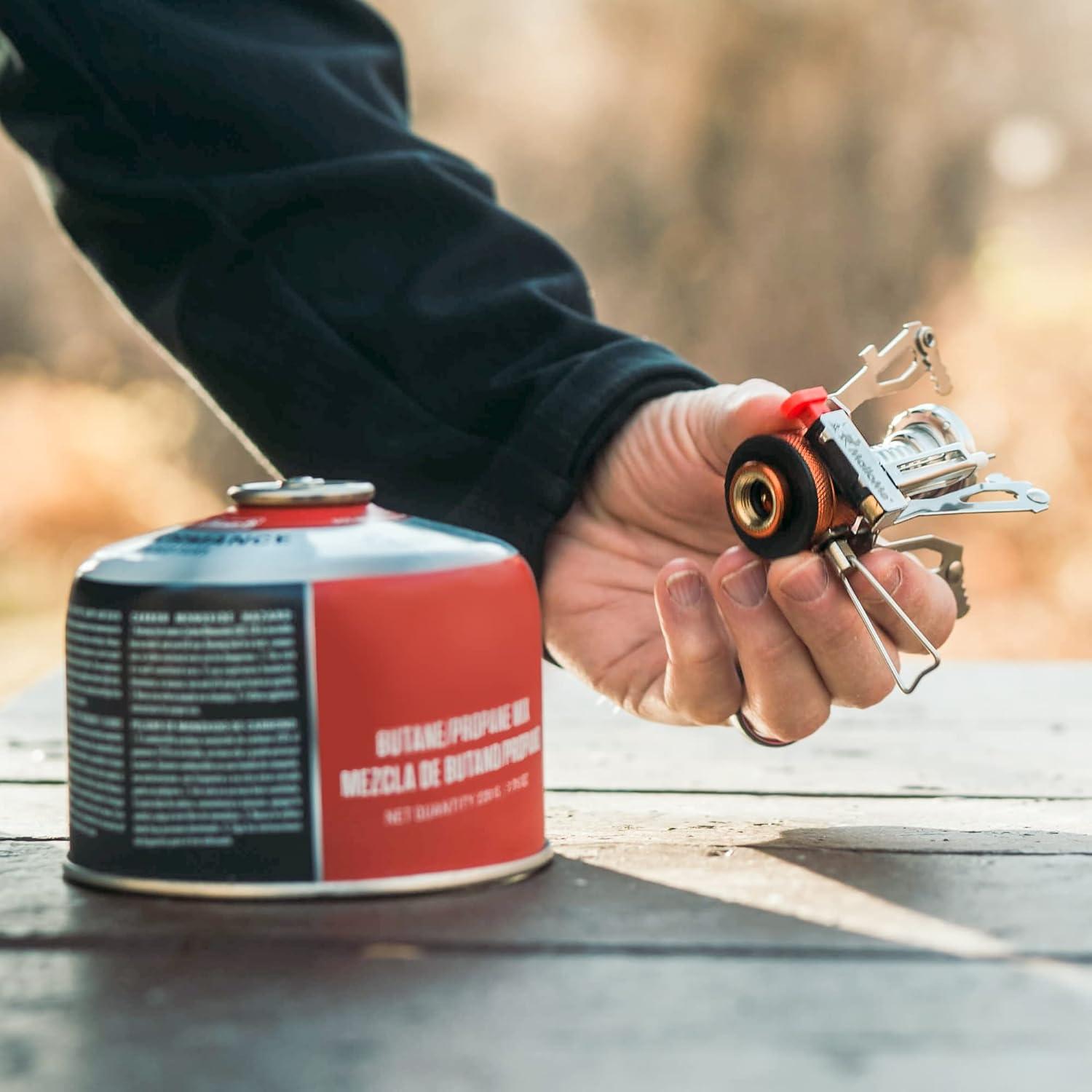 Estufa de Camping MalloMe - Portátil y Ligera 3000W