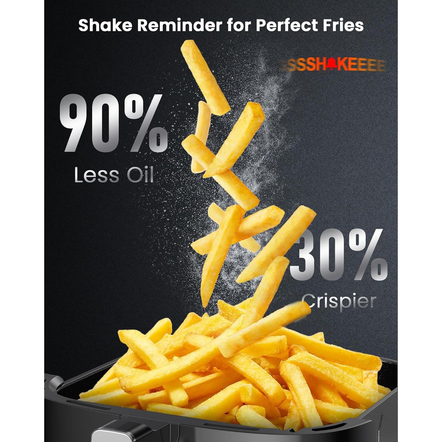 Freidora de Aire Nuwave Brio Plus 8 Qt, 1800W, Libre de PFAS