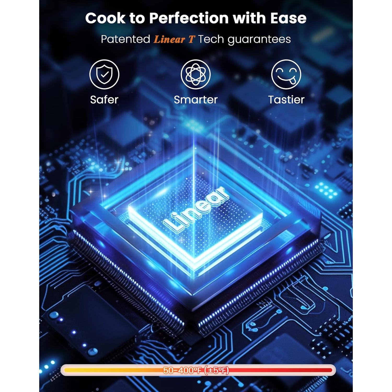 Freidora de Aire Nuwave Brio Plus 8 Qt, 1800W, Libre de PFAS