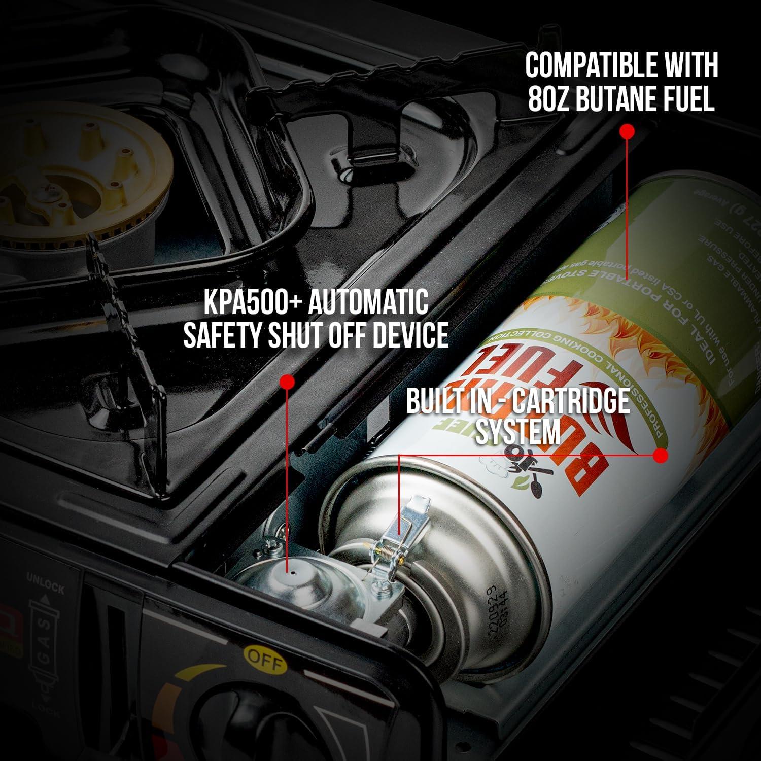 Estufa de Camping JoChef Butano 9,500 BTU Portátil