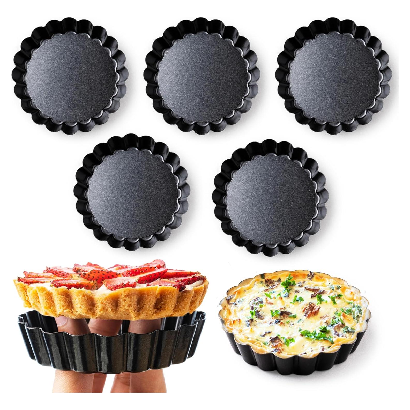 Paquete de 8 Moldes Redondos Antiadherentes FIDZ PAN 10 cm