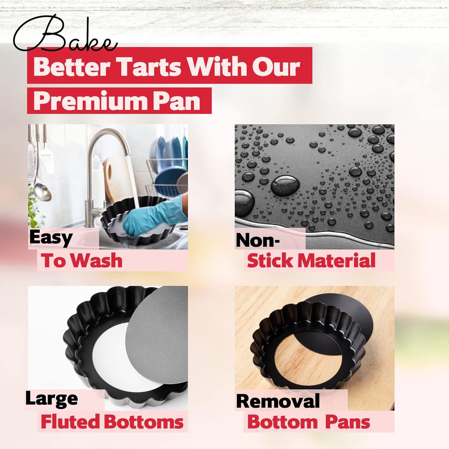 Paquete de 8 Moldes Redondos Antiadherentes FIDZ PAN 10 cm