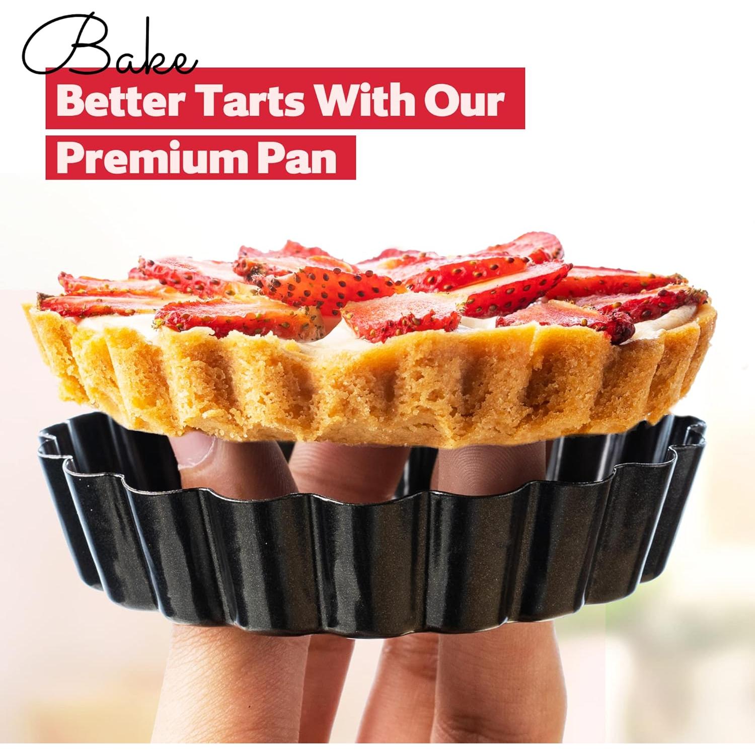 Paquete de 8 Moldes Redondos Antiadherentes FIDZ PAN 10 cm