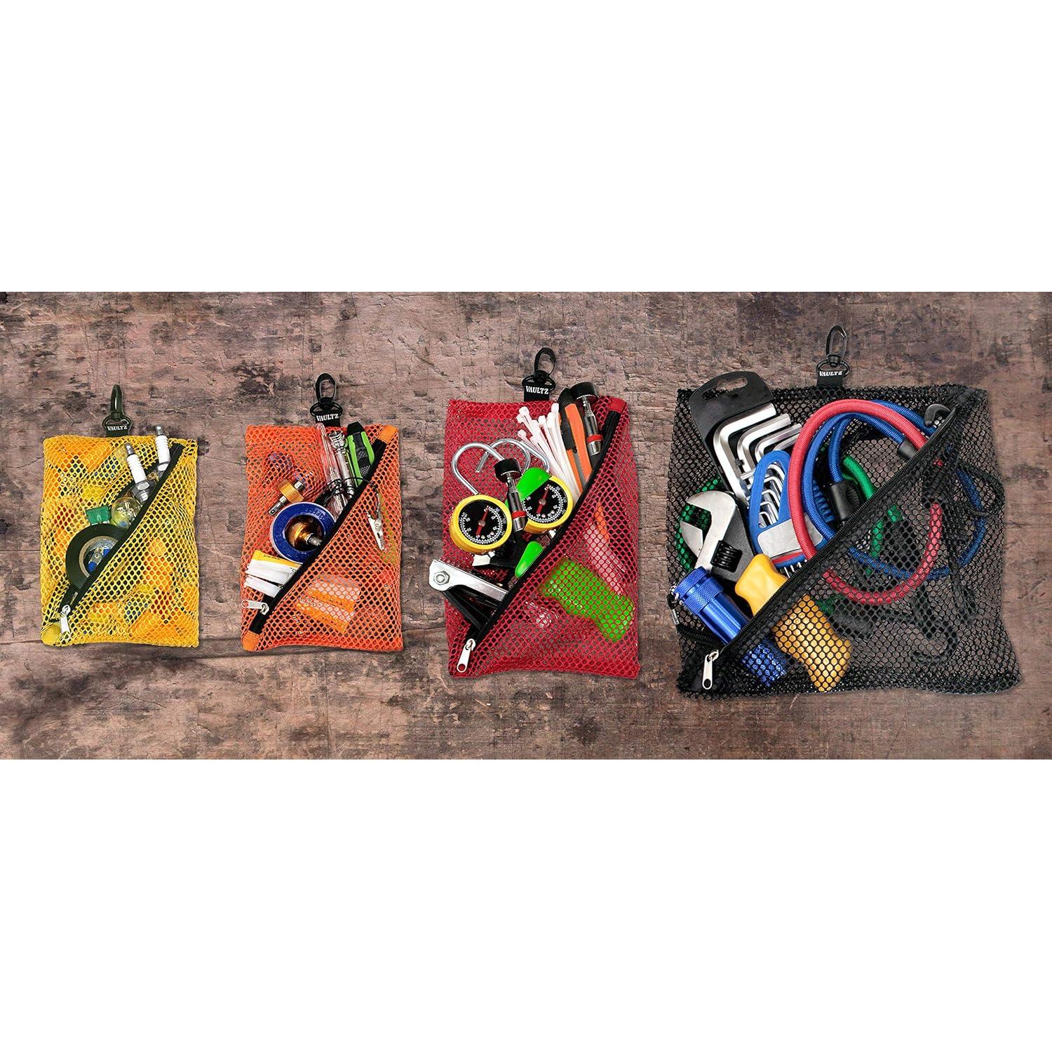 Conjunto de 4 Bolsas de Malla con Cremallera Vaultz - Organizador