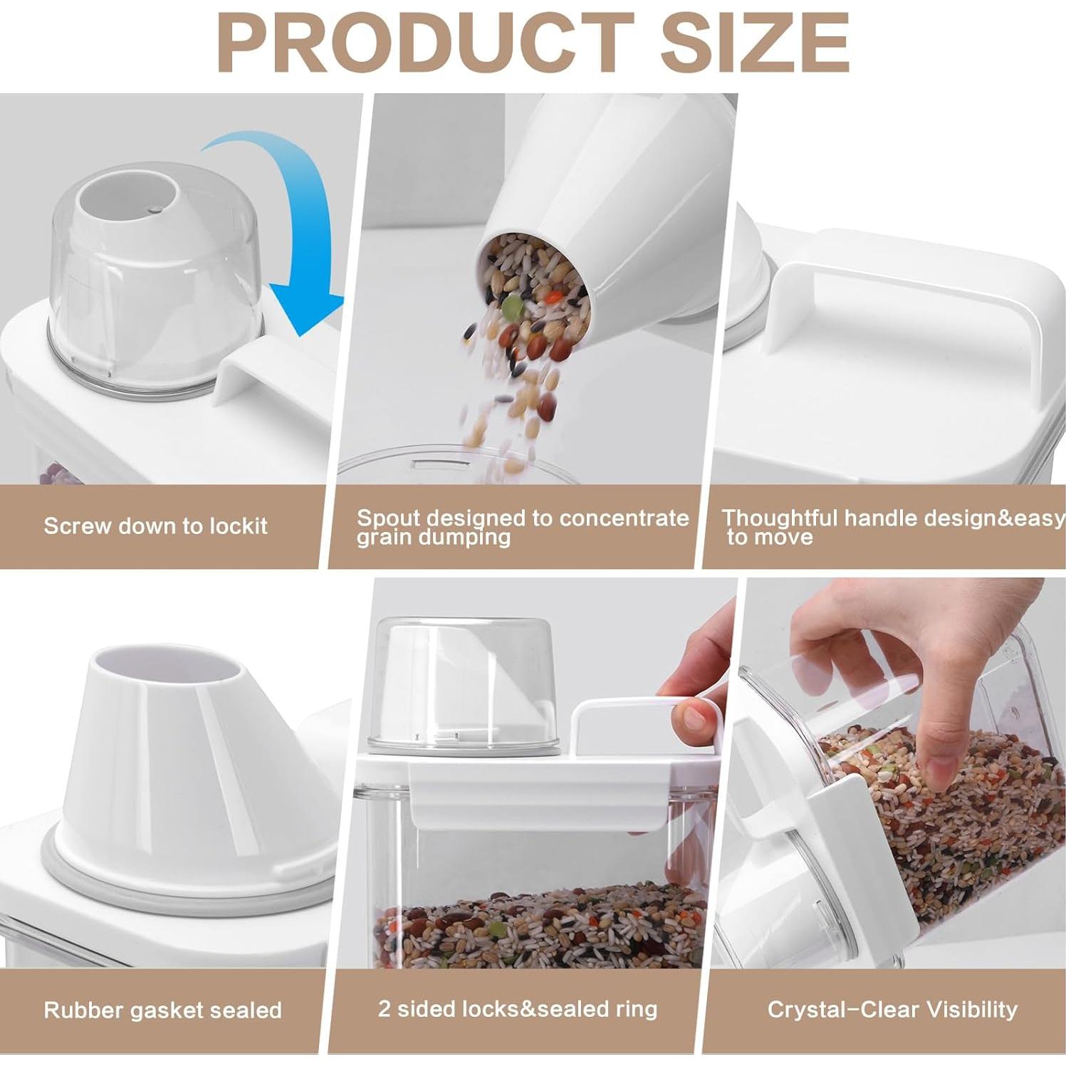 Juego de Organizadores de Alimentos ZymingElysian 2x2900ml