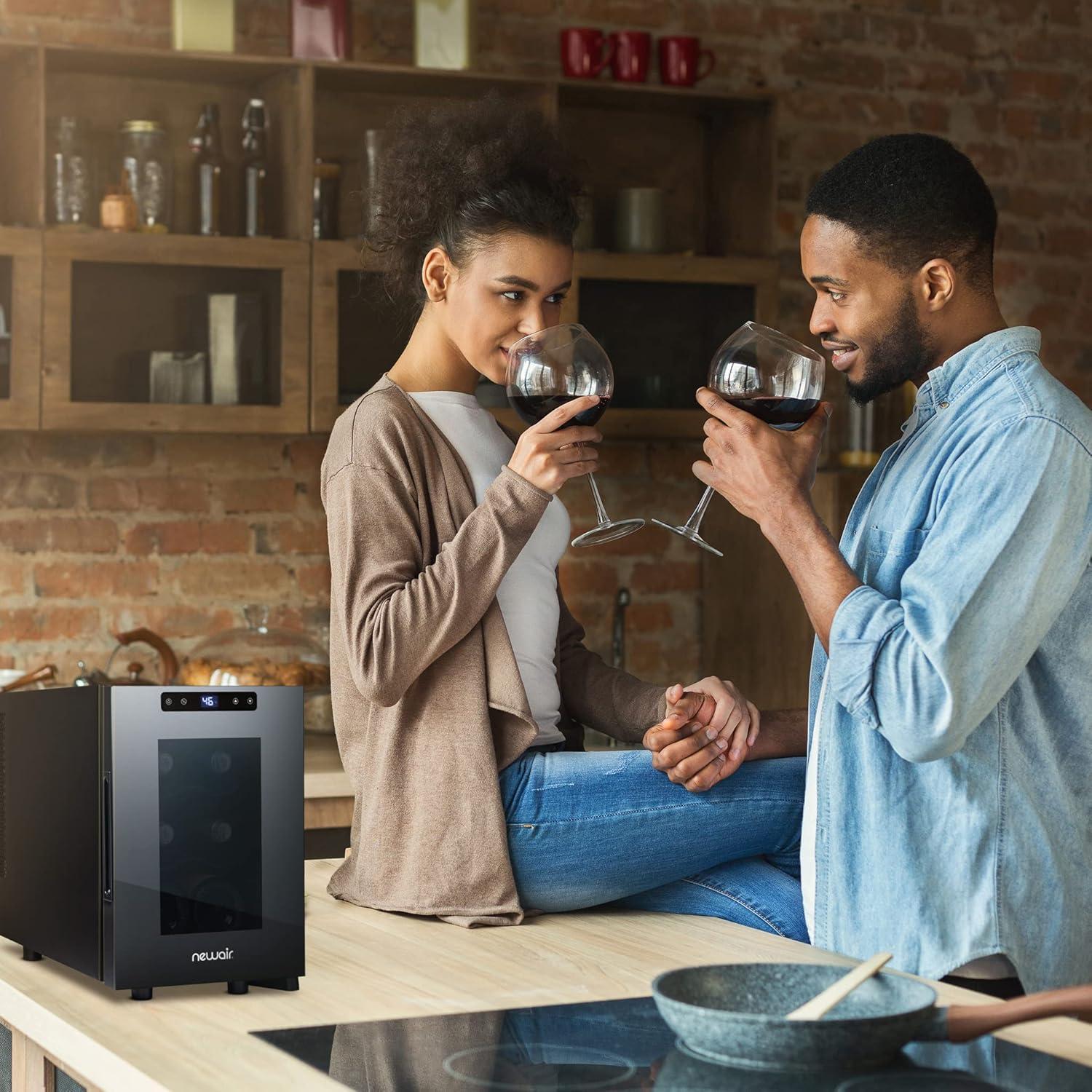 Frigorífico de Vino Newair Shadow-T para 6 Botellas Compacto