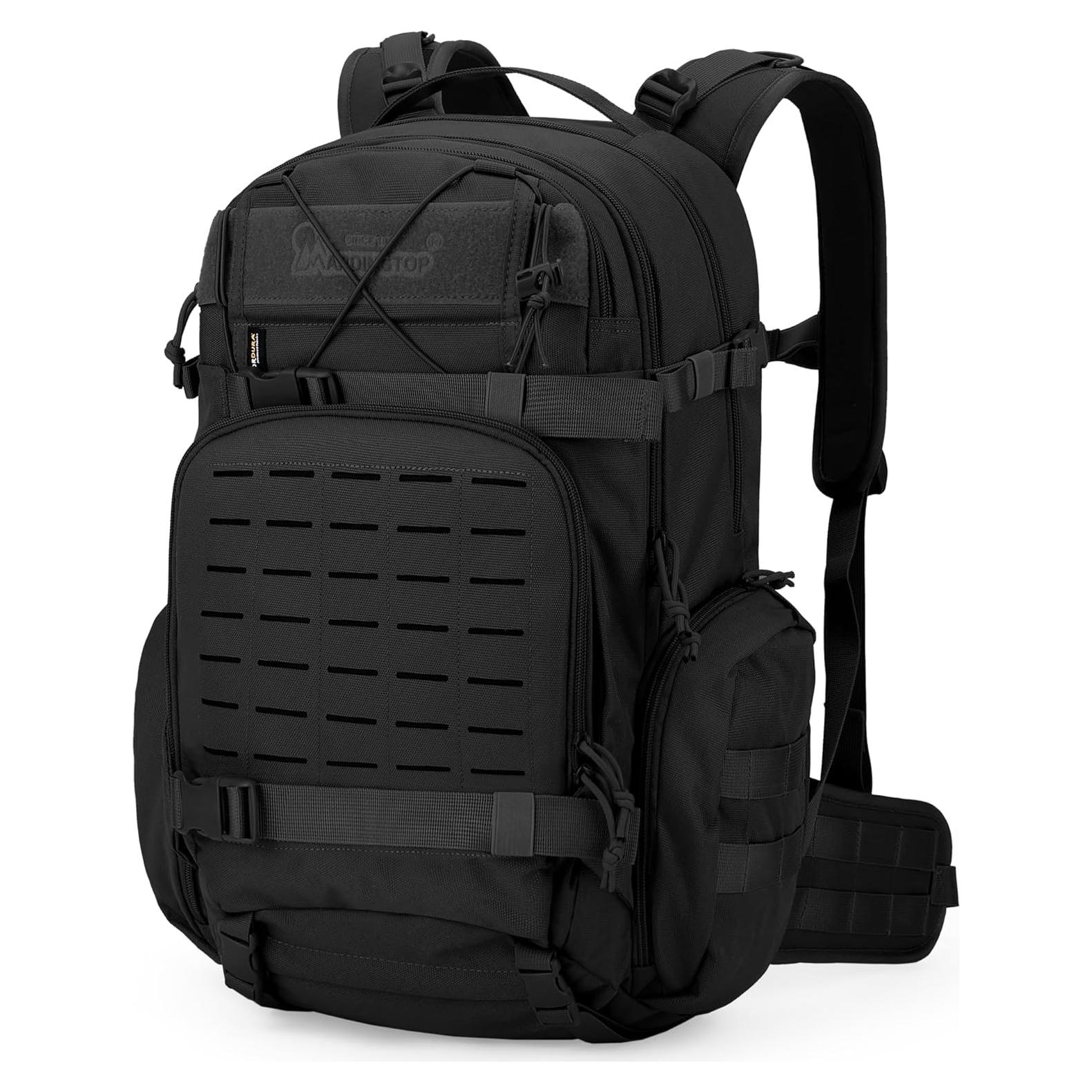 Mochila Táctica Mardingtop 35L Cordura Negra para Senderismo