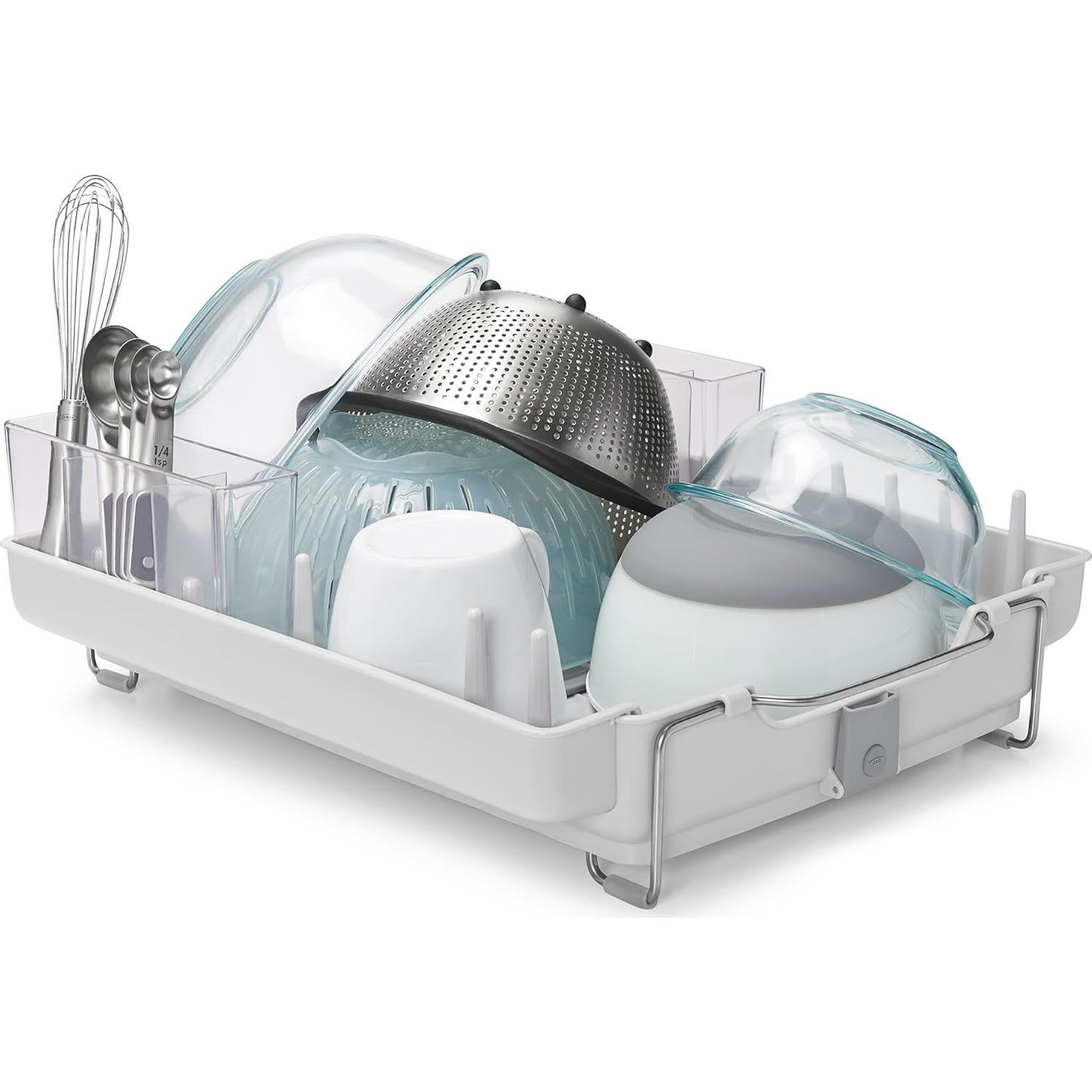 Estante Plegable para Platos OXO Good Grips Blanco 48.3x39.4 cm