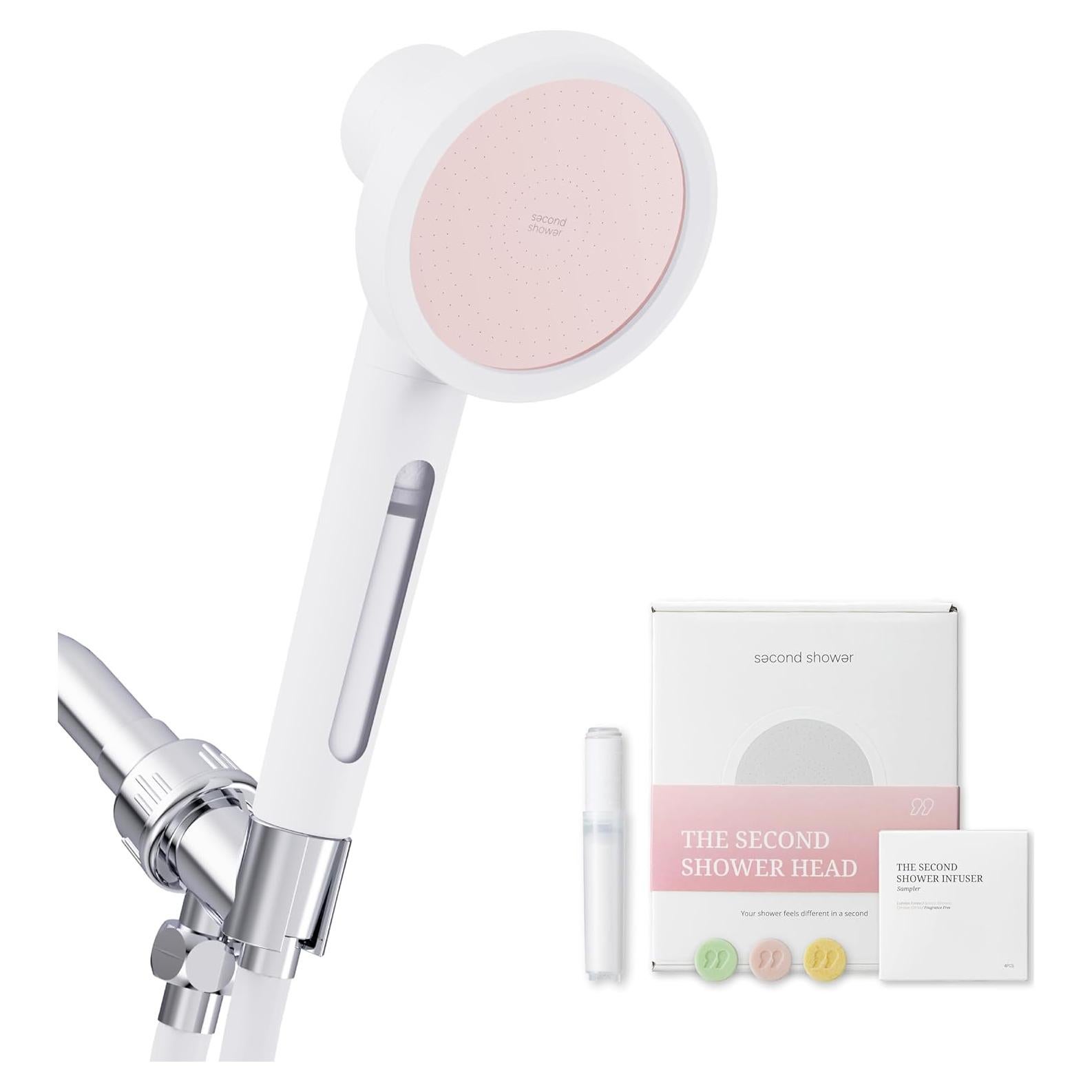 Cabezal de Ducha Filtrado Second Shower Rosa Flor con Vitamina C