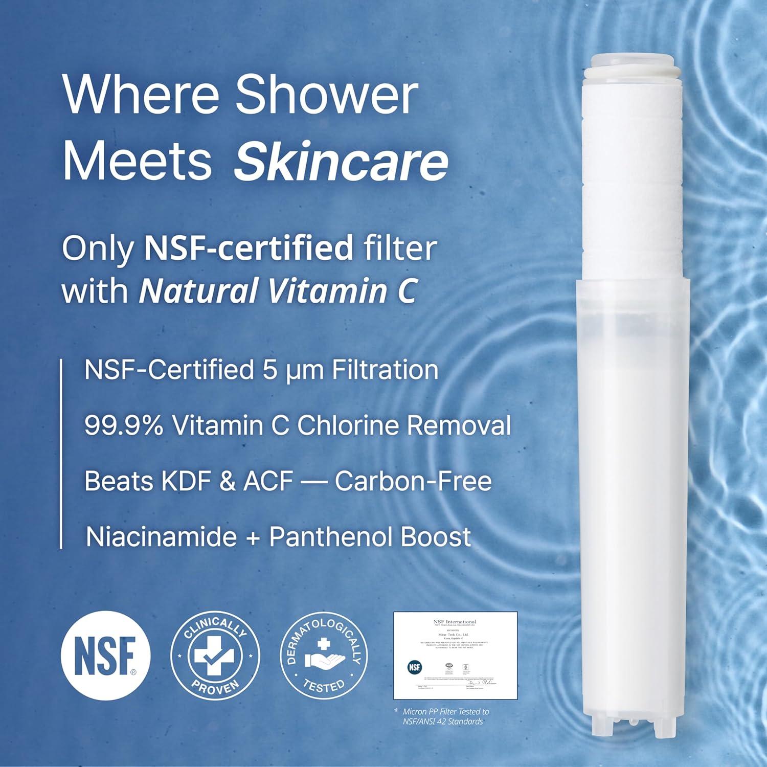 Cabezal de Ducha Filtrado Second Shower Rosa Flor con Vitamina C