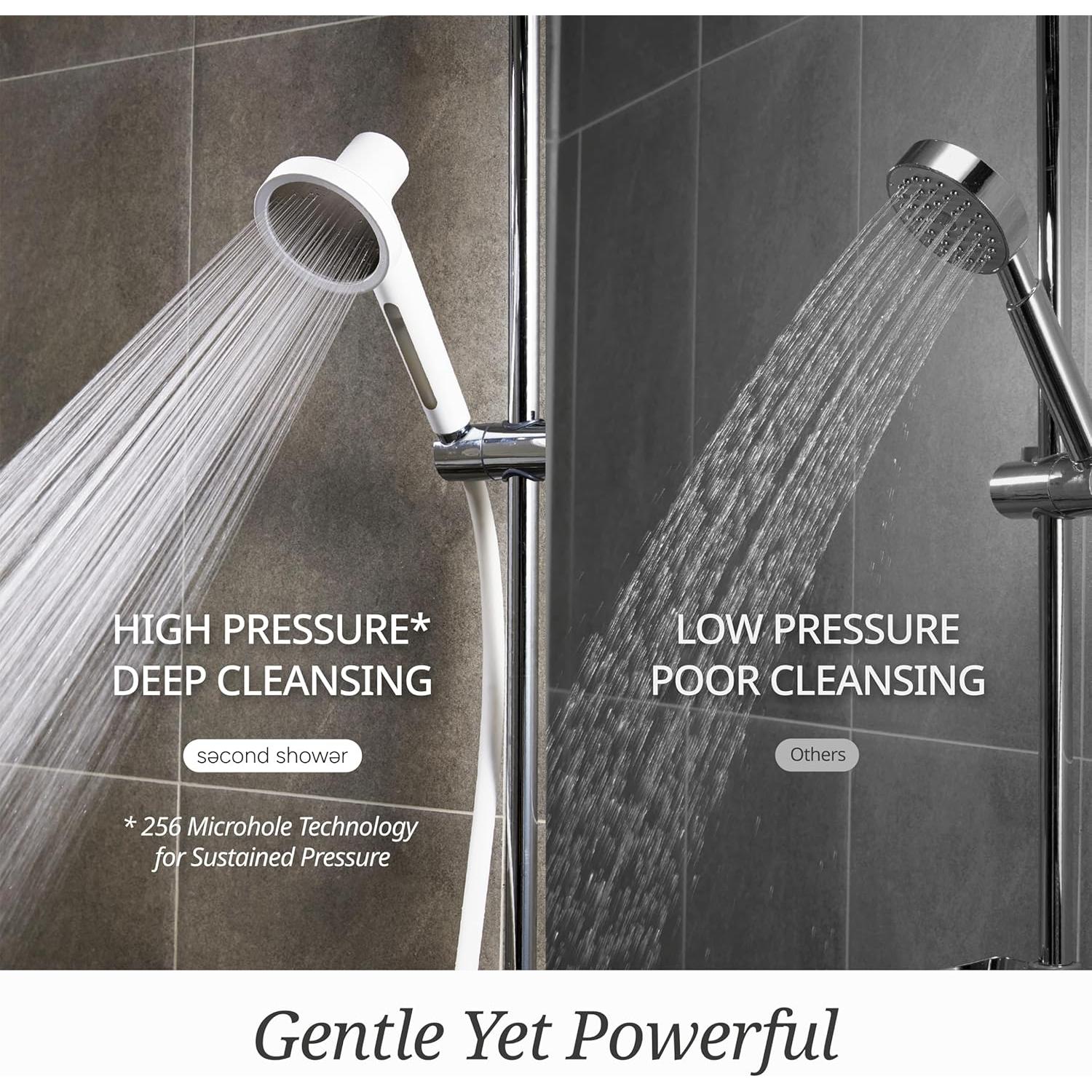 Cabezal de Ducha Filtrado Second Shower Rosa Flor con Vitamina C