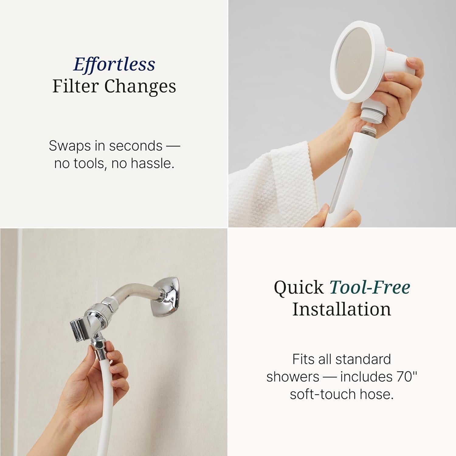 Cabezal de Ducha Filtrado Second Shower Rosa Flor con Vitamina C