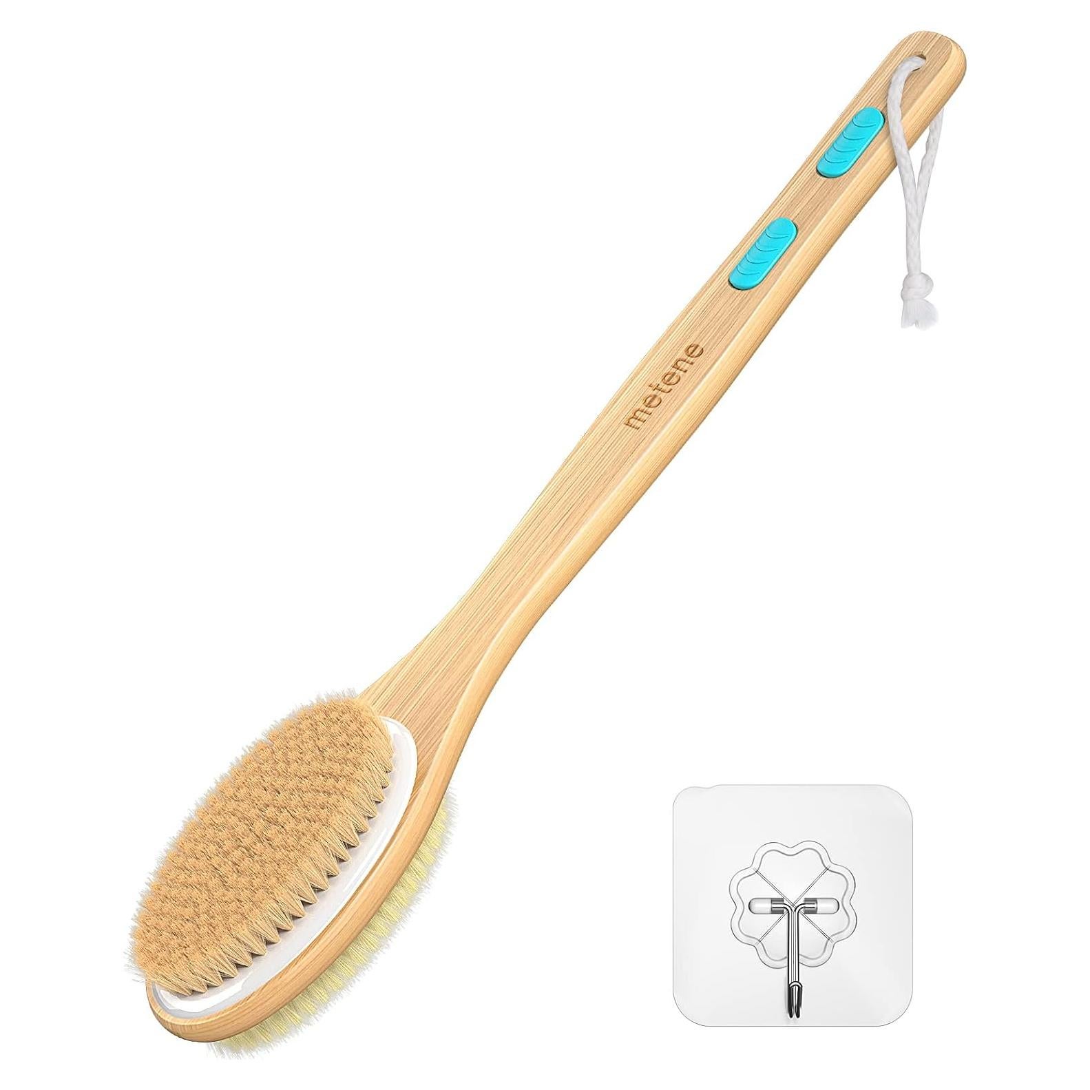 Cepillo de Ducha Metene con Mango Largo y Cerdas Suaves