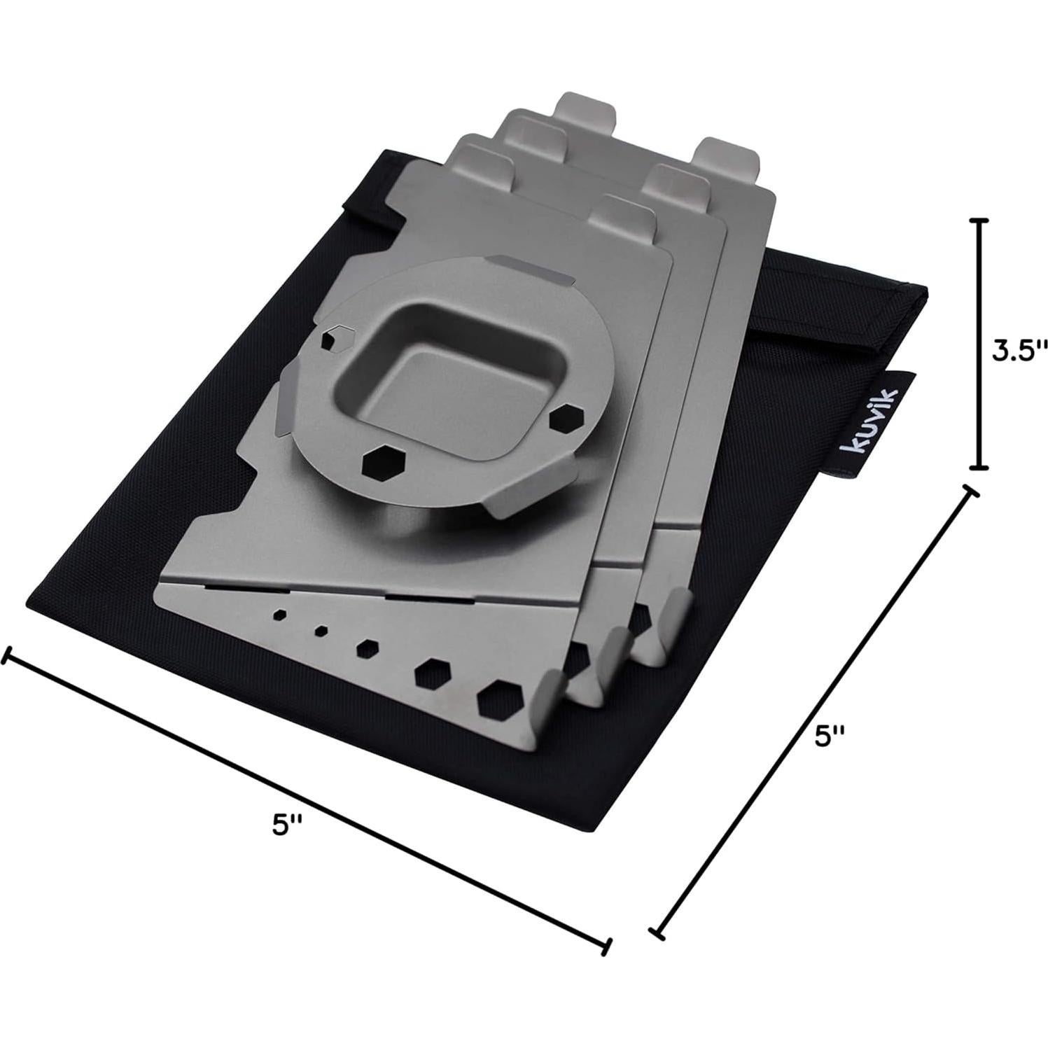 Estufa de Combustible Sólido Titanio Kuvik K0058 Ultraligera