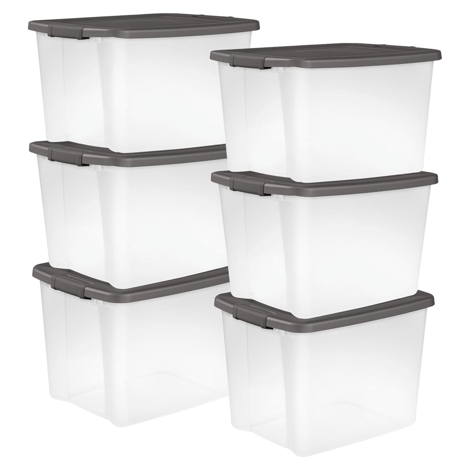 Contenedores de Almacenamiento Sterilite 6-Pack 47L Apilables