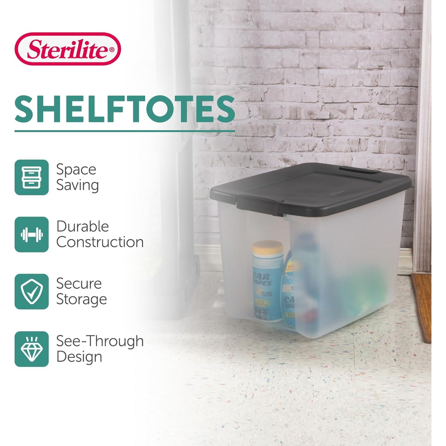 Contenedores de Almacenamiento Sterilite 6-Pack 47L Apilables