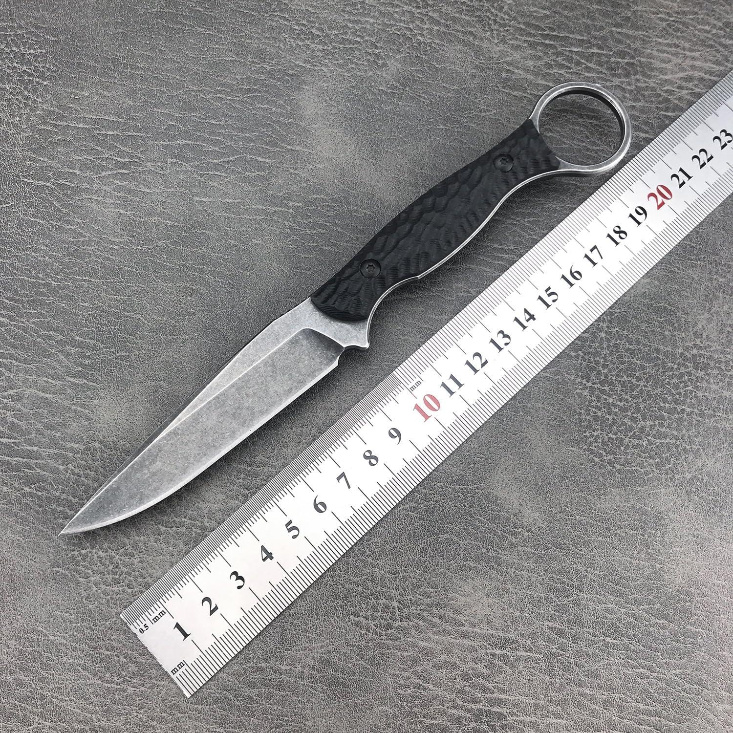 Cuchillo de Supervivencia EDC HUAAO 8Cr13Mov con Funda Kydex