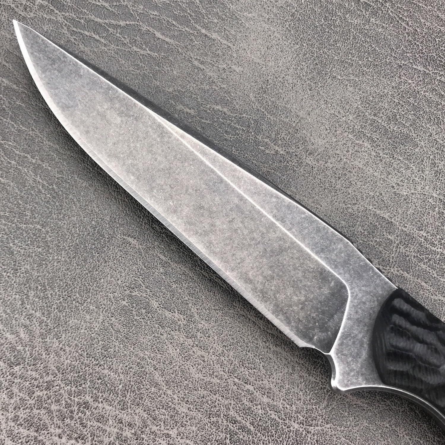 Cuchillo de Supervivencia EDC HUAAO 8Cr13Mov con Funda Kydex