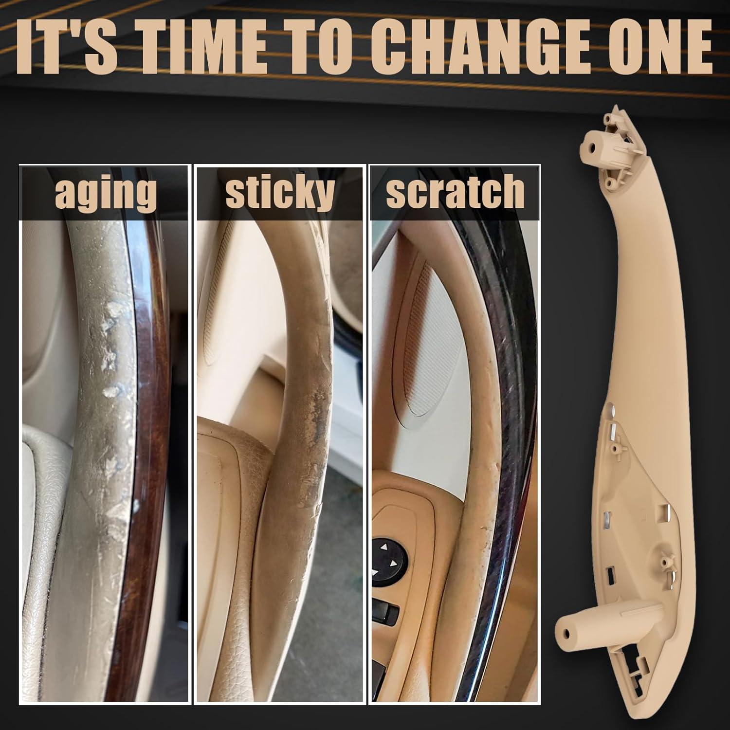 Juego de Manijas de Tirón WEILEITE para BMW 3 y 4 Beige 4Pcs