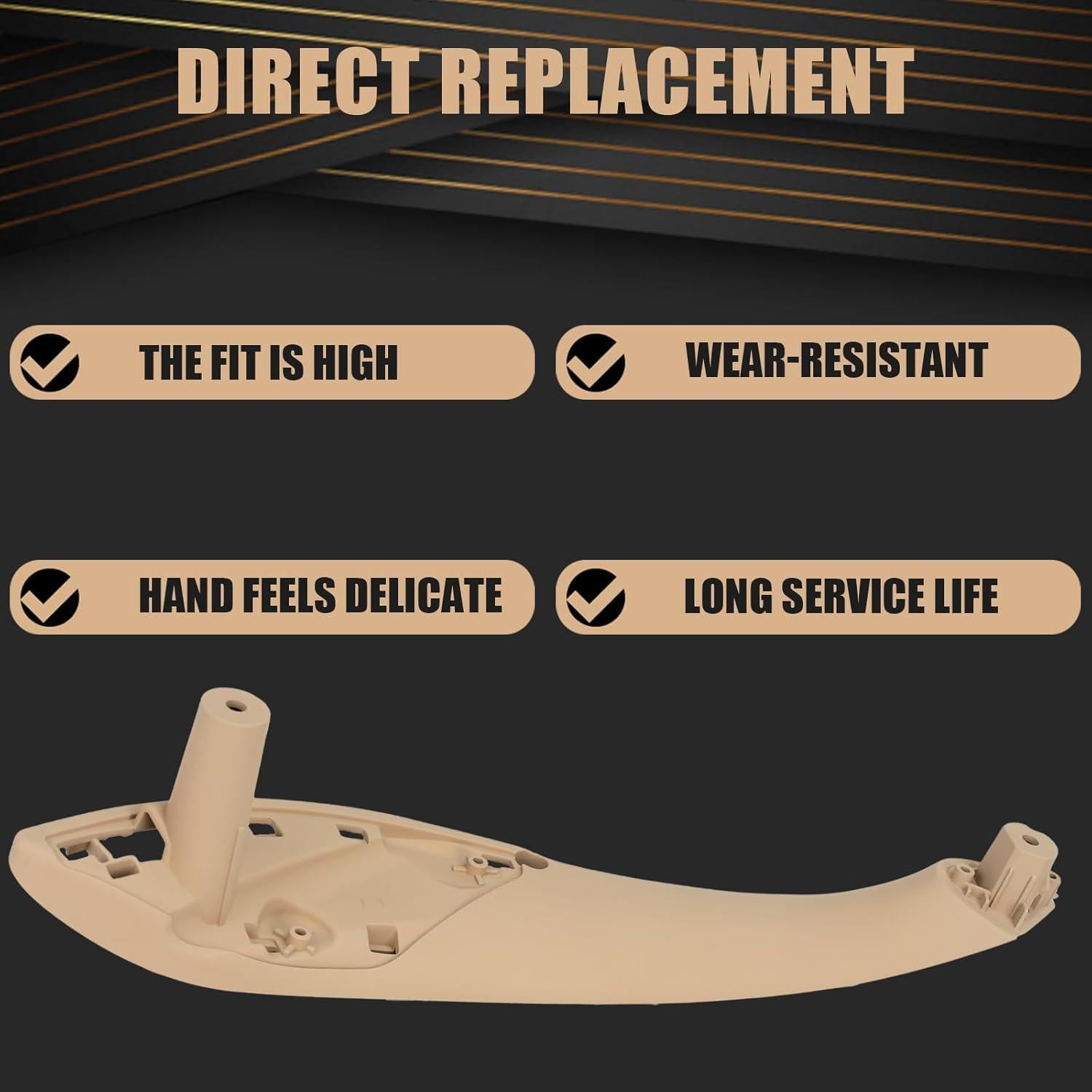 Juego de Manijas de Tirón WEILEITE para BMW 3 y 4 Beige 4Pcs