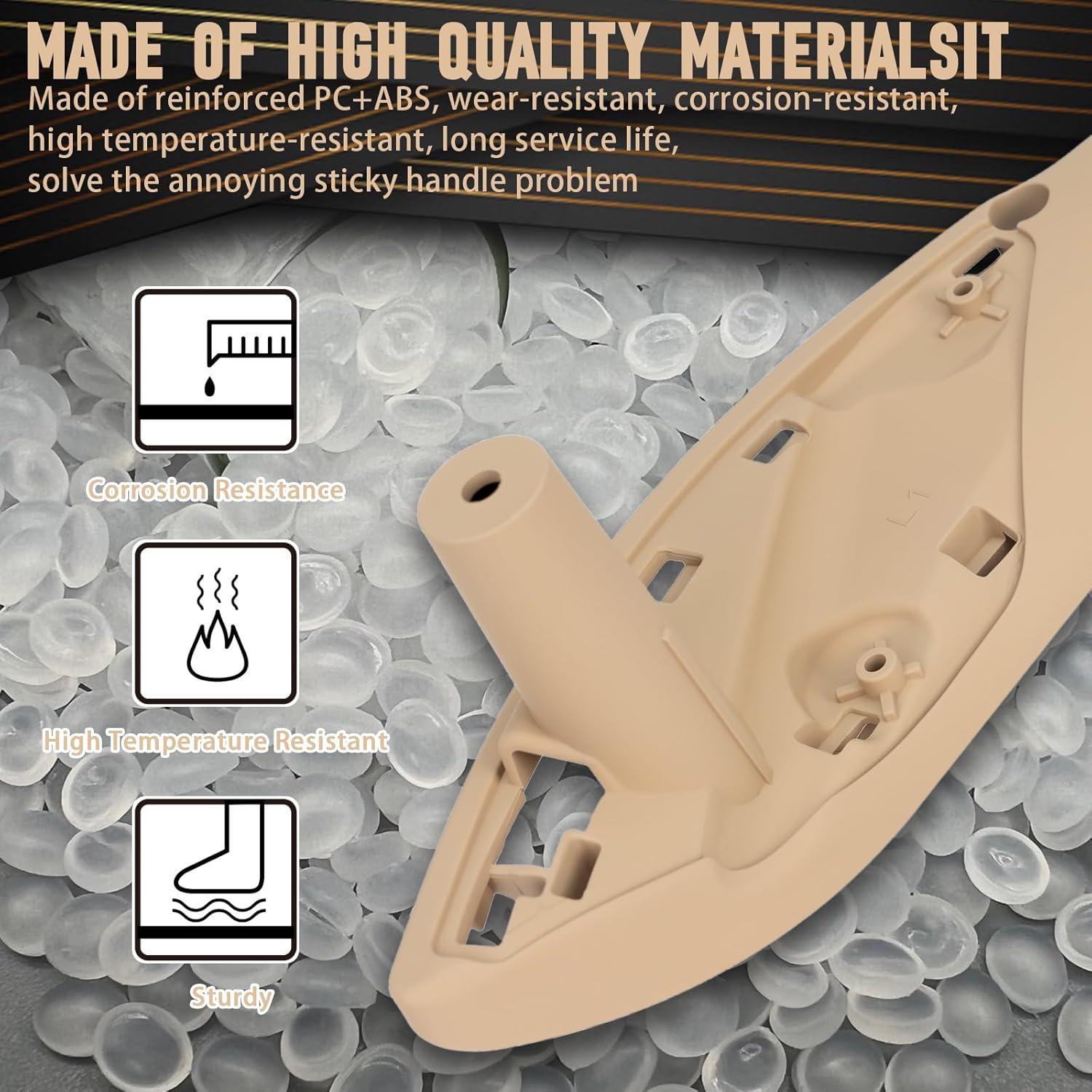 Juego de Manijas de Tirón WEILEITE para BMW 3 y 4 Beige 4Pcs