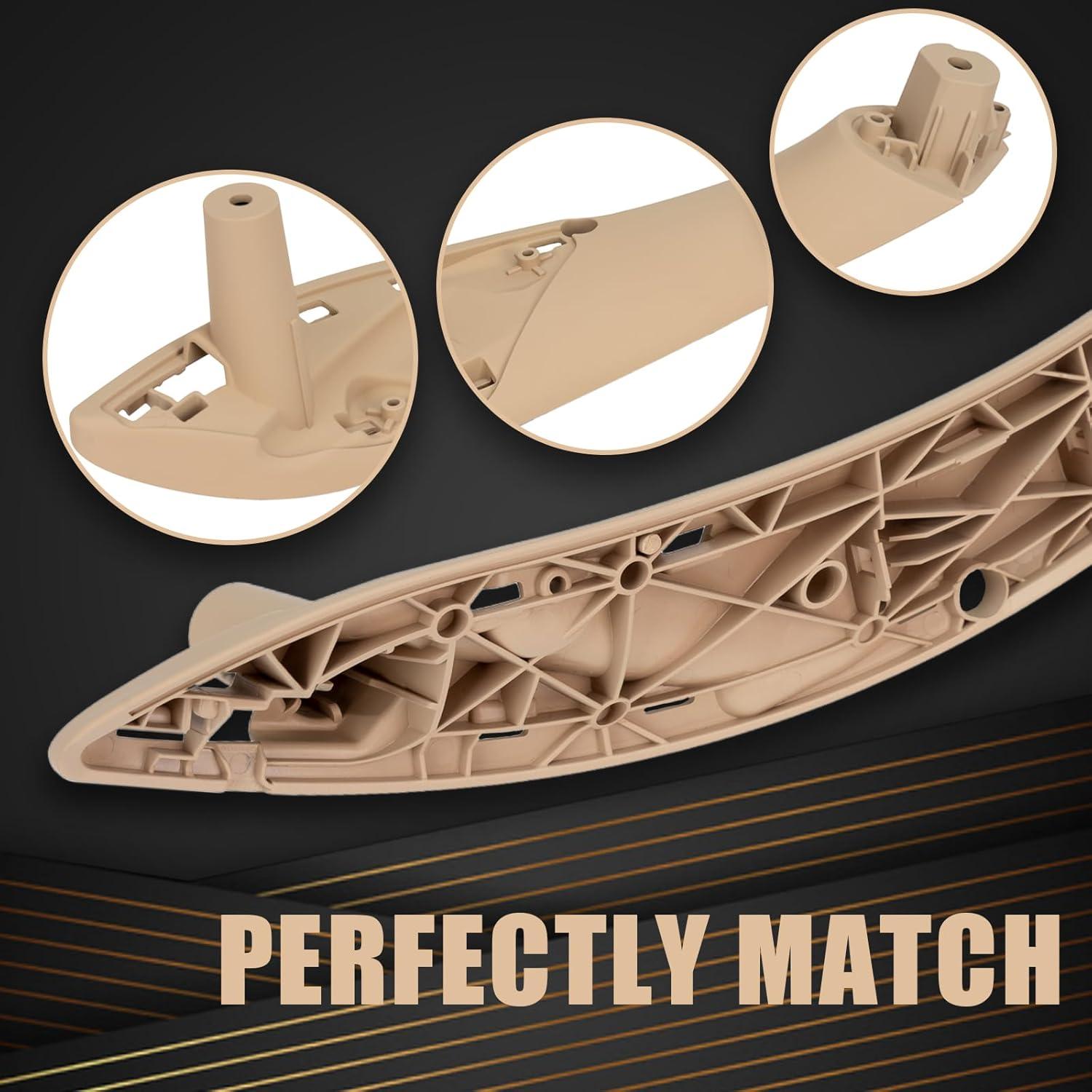 Juego de Manijas de Tirón WEILEITE para BMW 3 y 4 Beige 4Pcs