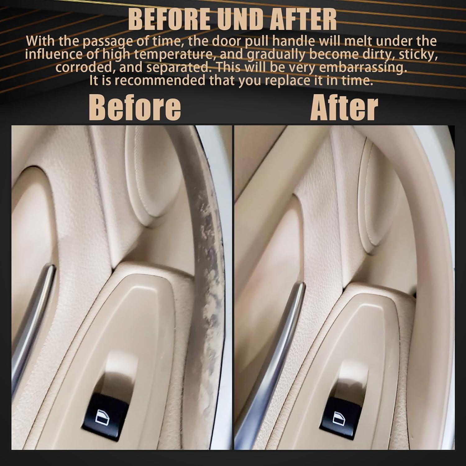 Juego de Manijas de Tirón WEILEITE para BMW 3 y 4 Beige 4Pcs