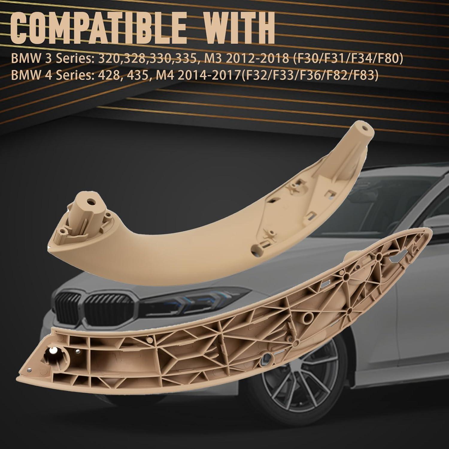 Juego de Manijas de Tirón WEILEITE para BMW 3 y 4 Beige 4Pcs