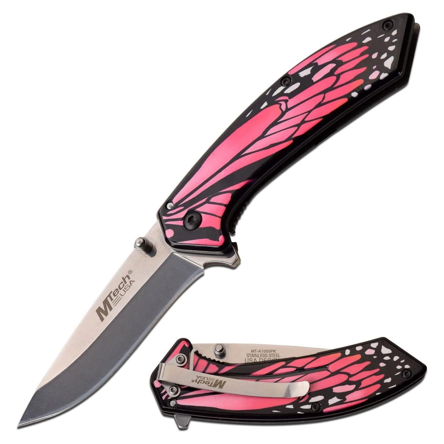 Cuchillo Plegable MTECH USA MT-A1005PK Rosa 19.05 cm