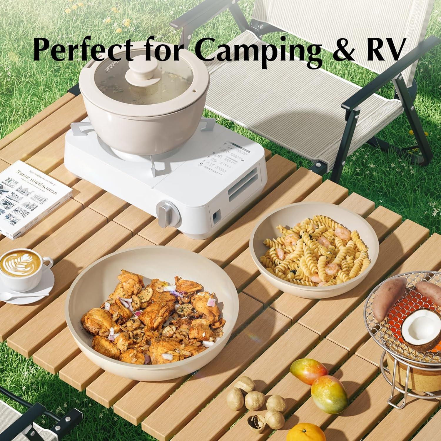 Juego de Ollas y Sartenes Cerámicas Redchef 16 Piezas Beige