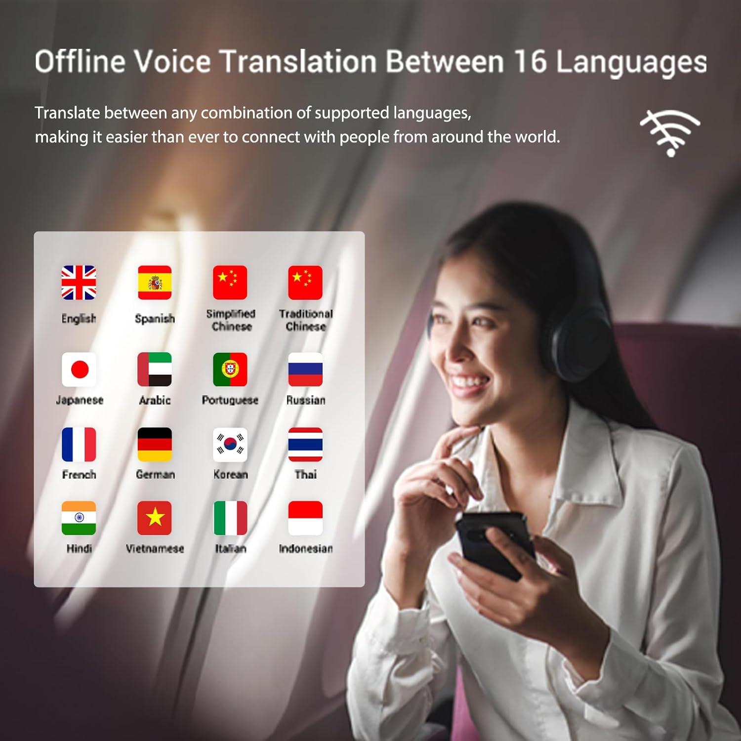 Traductor Offline Wooask W12 144 Idiomas 98% Precisión