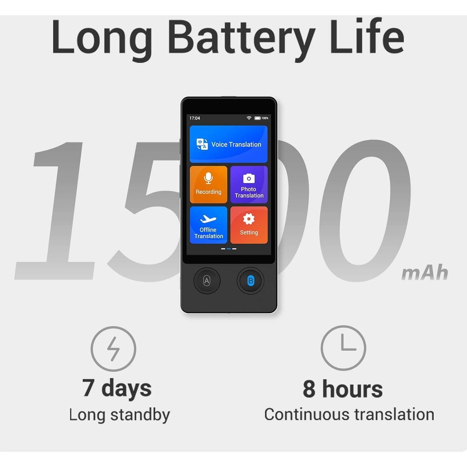 Traductor Offline Wooask W12 144 Idiomas 98% Precisión