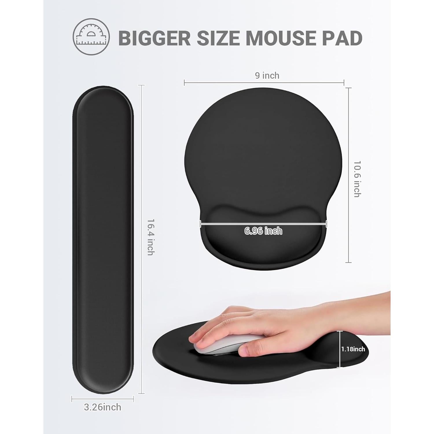 Juego de Soporte Ergonómico Laborio para Muñeca y Teclado