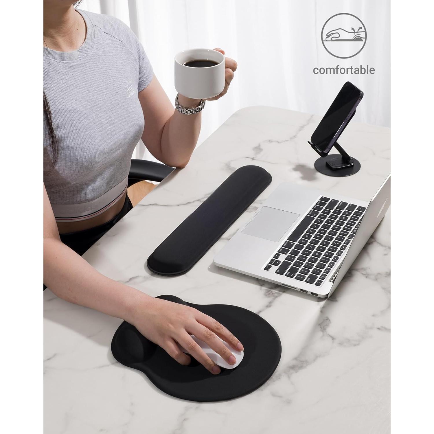 Juego de Soporte Ergonómico Laborio para Muñeca y Teclado