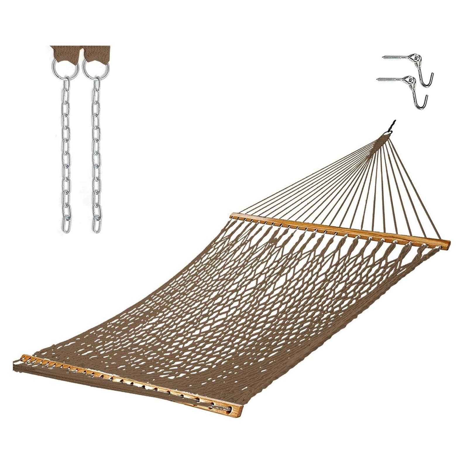 Hamaca Doble Castaway 3,96 m Color Marrón Antiguo 204 kg
