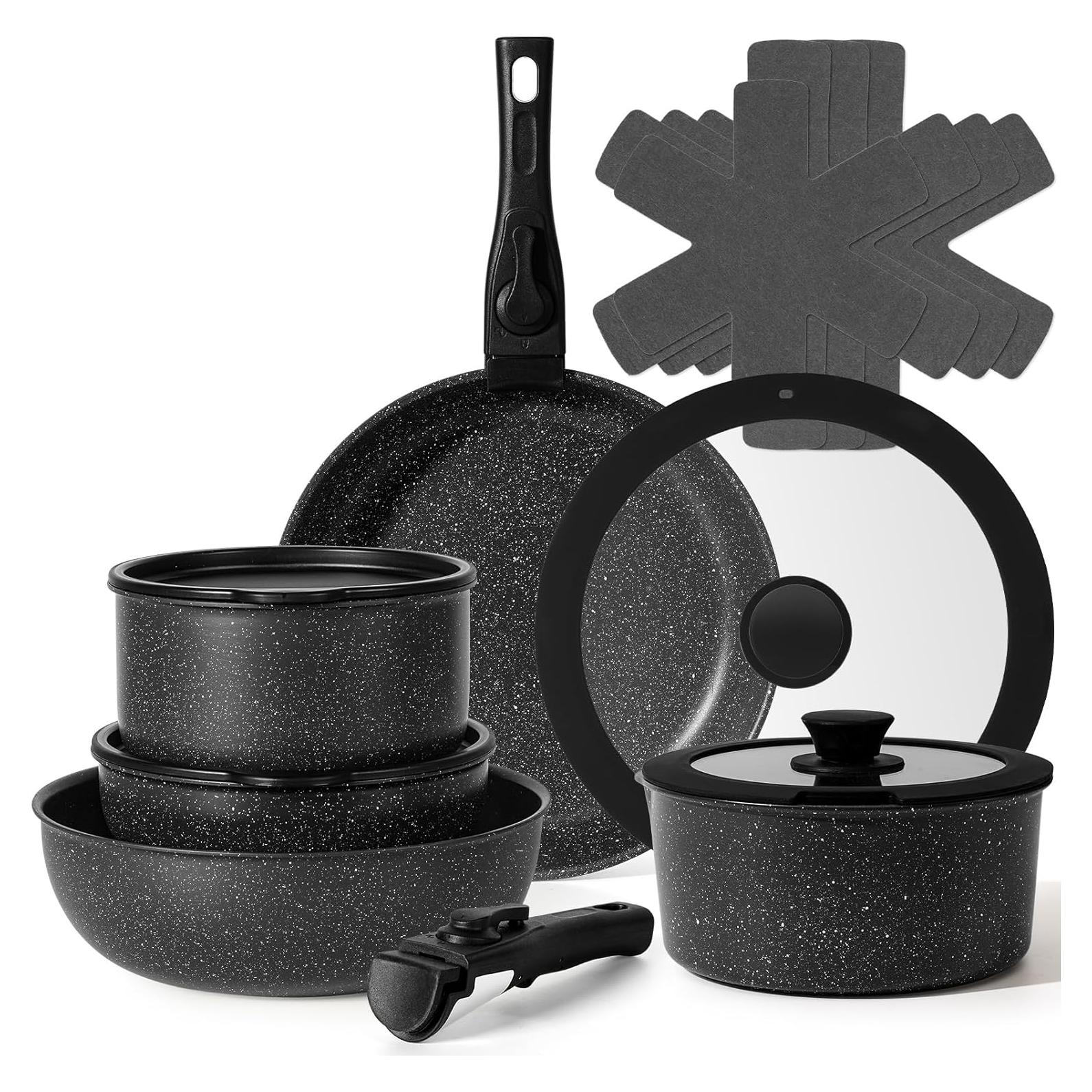 Juego de 15 Piezas SODAY Ollas y Sartenes Antiadherentes