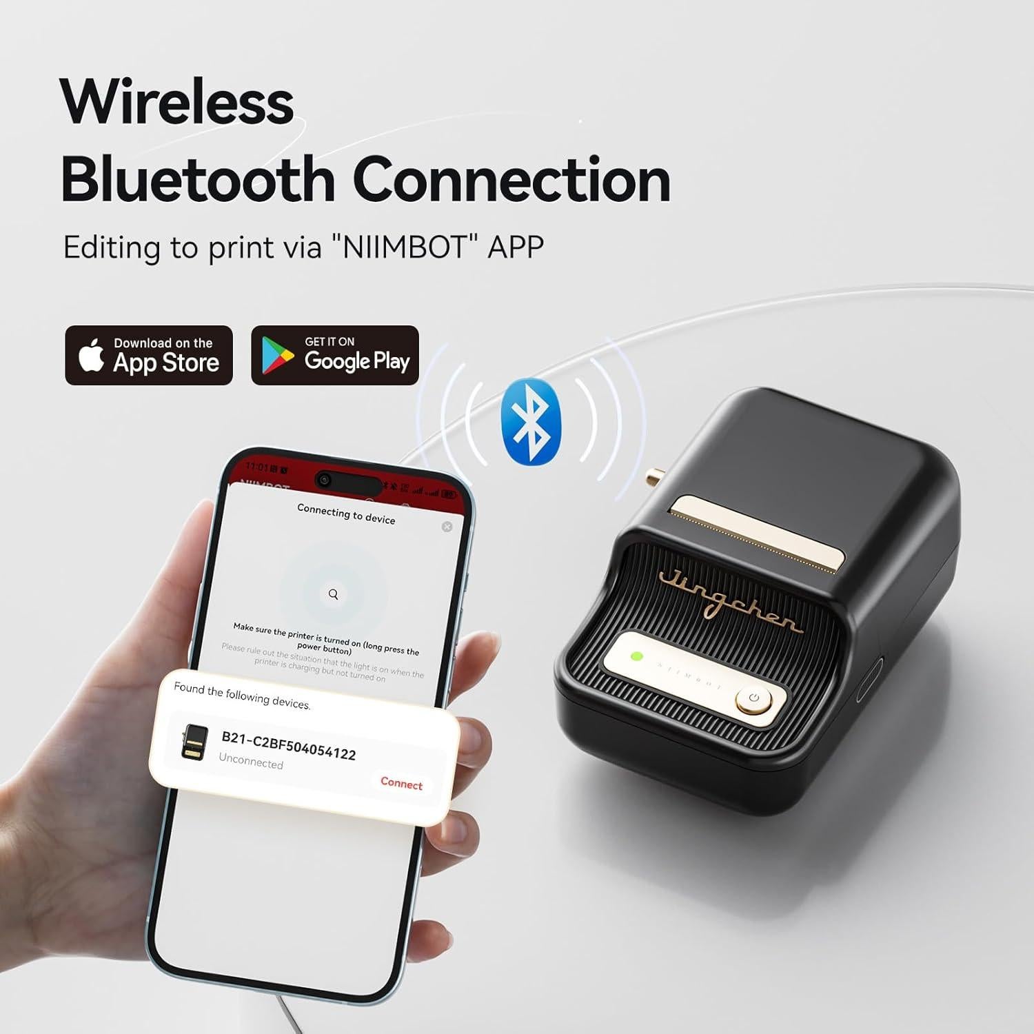 Impresora de Etiquetas NIIMBOT B21 Térmica Portátil 50mm