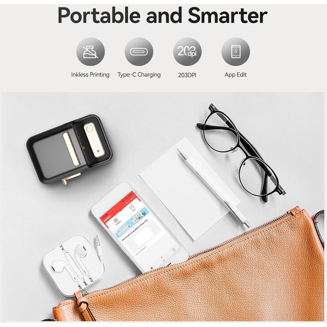 Impresora de Etiquetas NIIMBOT B21 Térmica Portátil 50mm