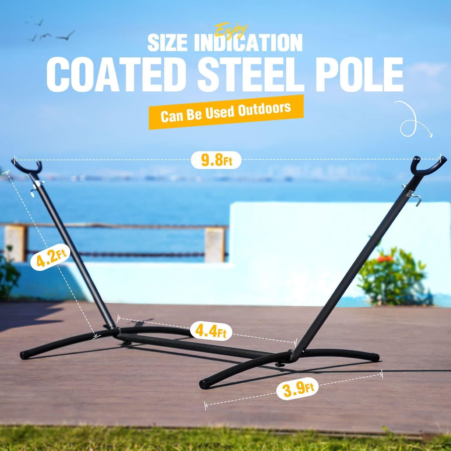 Soporte de Hamaca Zupapa Acero 249kg Ajustable 2 Personas