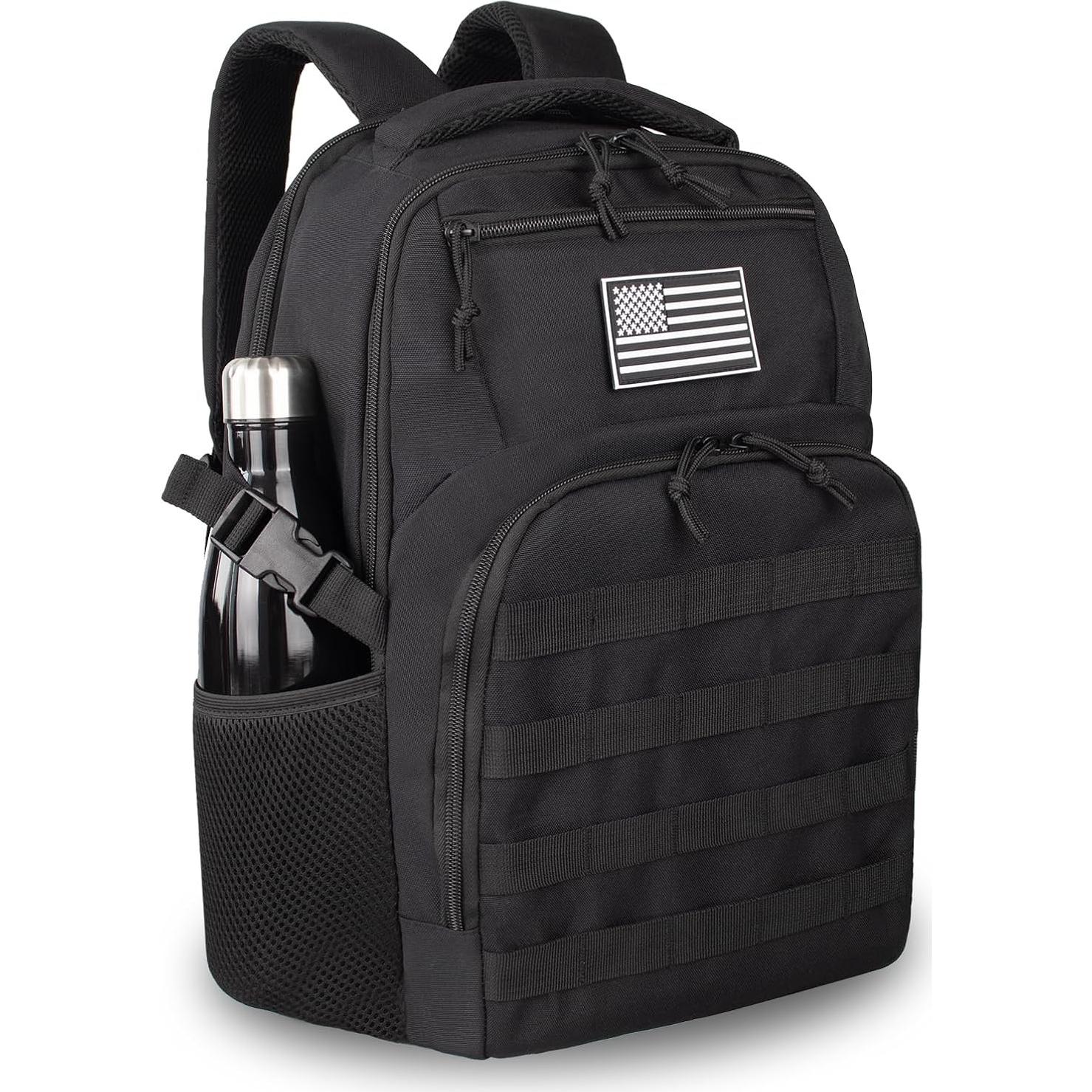 Mochila táctica militar TBNBO 25L negra para laptop