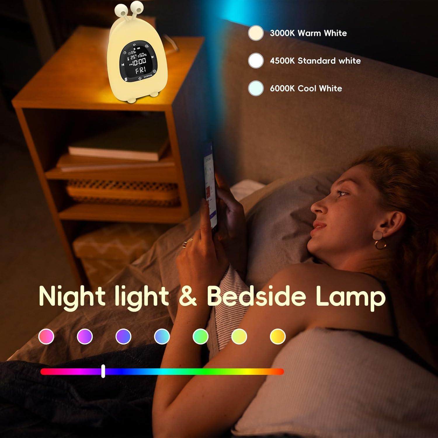 Despertador Luz de Amanecer JAMYOK DE-N02 con Sonido y Bluetooth