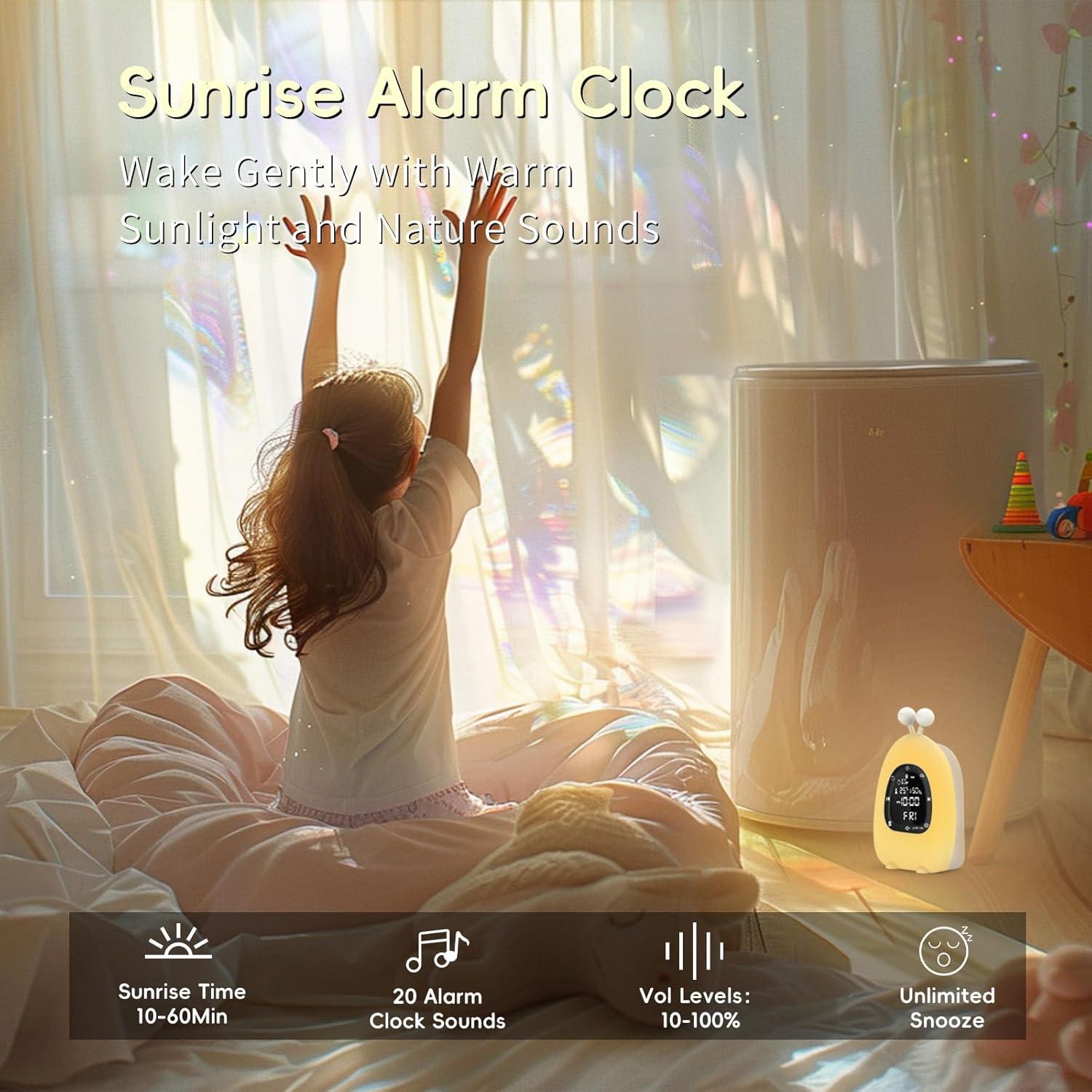 Despertador Luz de Amanecer JAMYOK DE-N02 con Sonido y Bluetooth