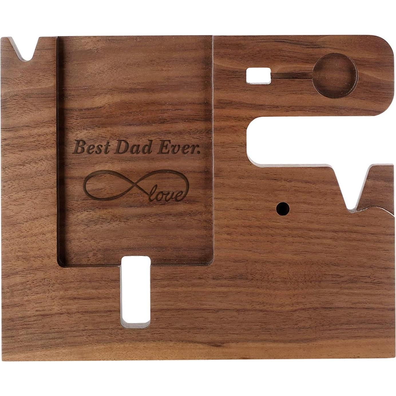 Estación de Carga de Madera Awofer para Teléfono y Accesorios